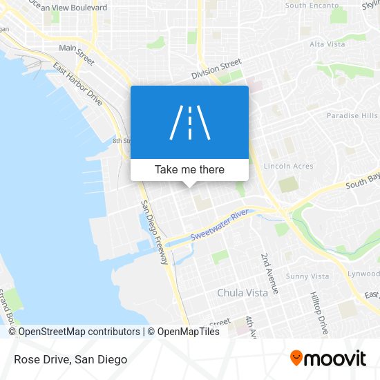 Mapa de Rose Drive