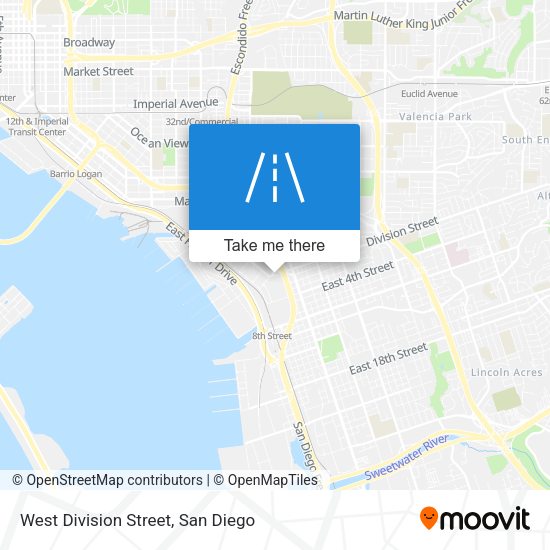 Mapa de West Division Street
