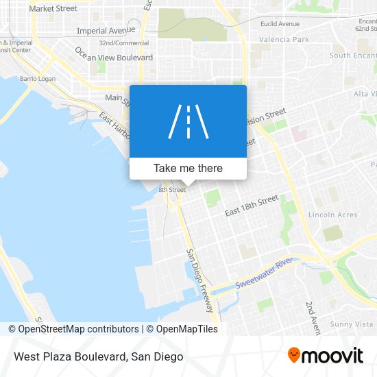 West Plaza Boulevard map