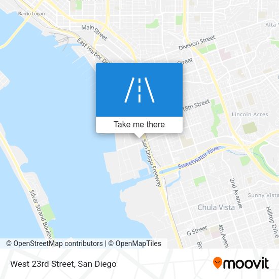 Mapa de West 23rd Street