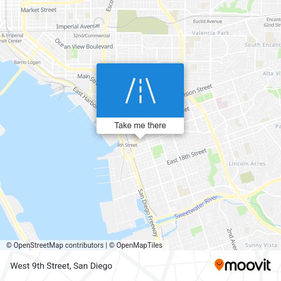Mapa de West 9th Street