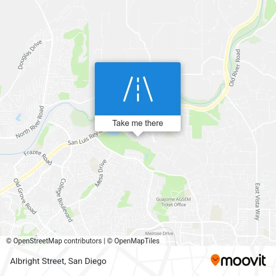 Albright Street map