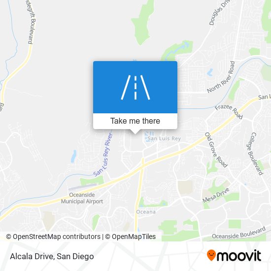 Alcala Drive map