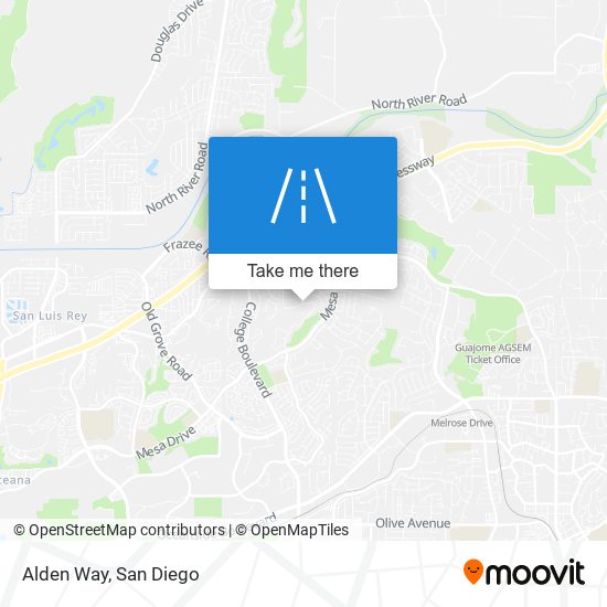 Mapa de Alden Way