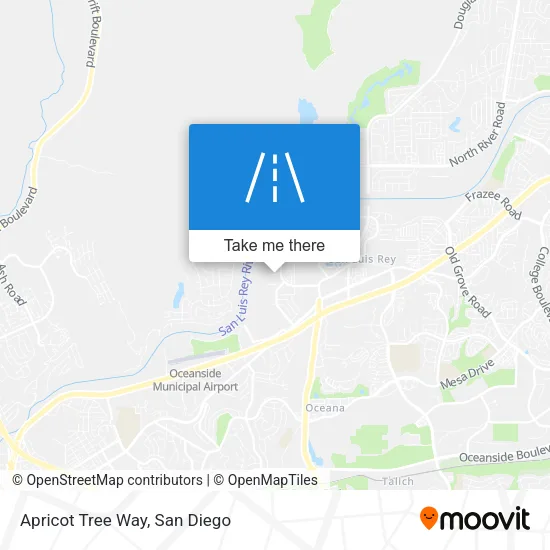 Apricot Tree Way map