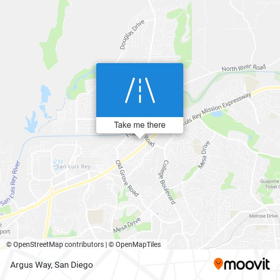 Argus Way map