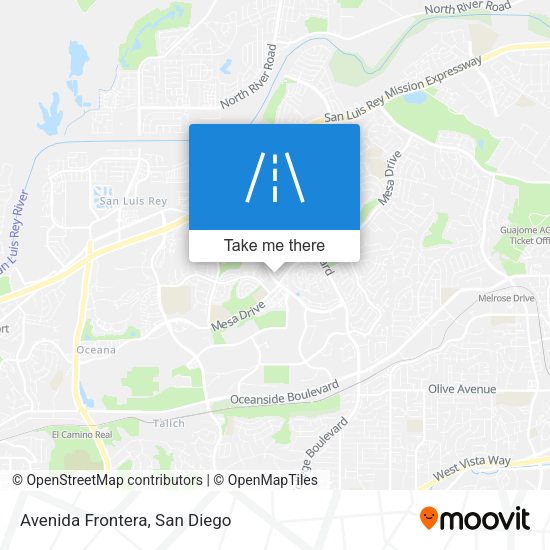 Mapa de Avenida Frontera