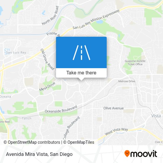 Avenida Mira Vista map
