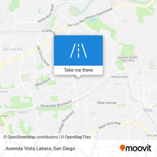 Avenida Vista Labera map