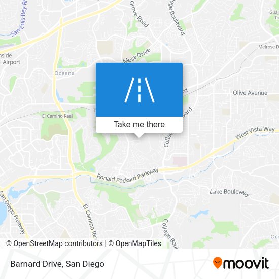 Mapa de Barnard Drive