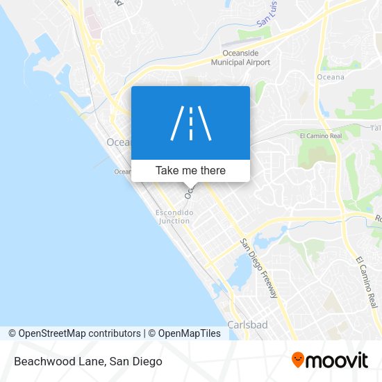 Beachwood Lane map