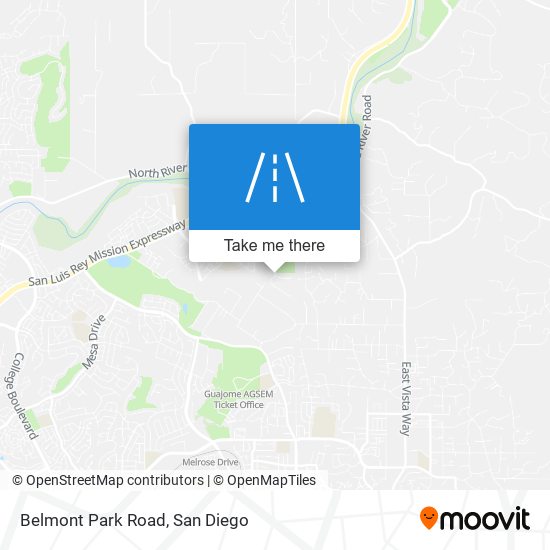 Belmont Park Road map