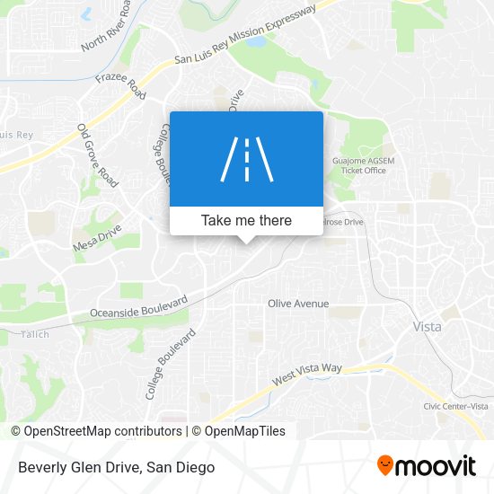 Beverly Glen Drive map