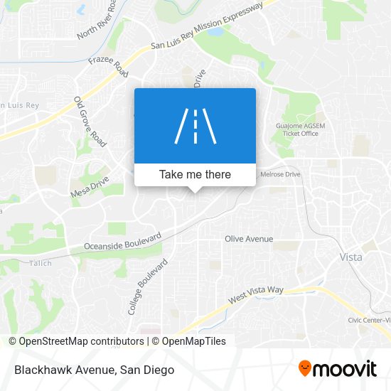 Mapa de Blackhawk Avenue