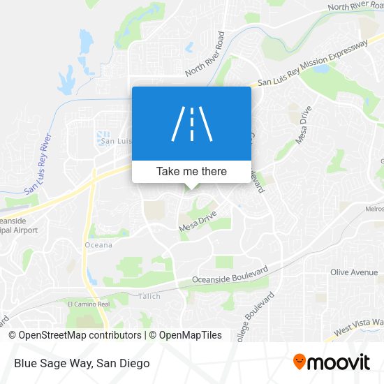Mapa de Blue Sage Way