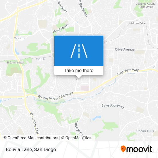 Mapa de Bolivia Lane