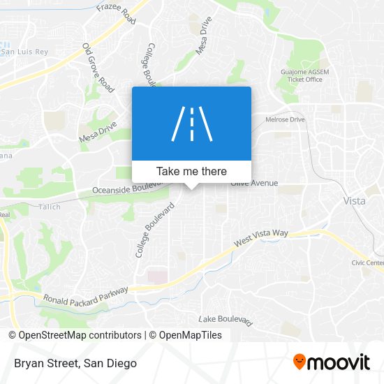 Mapa de Bryan Street