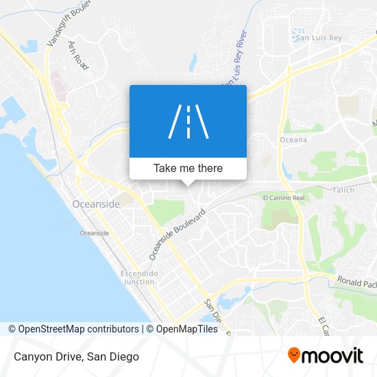 Mapa de Canyon Drive