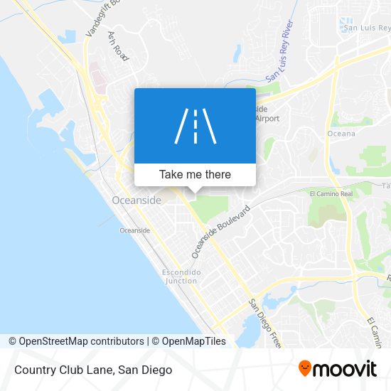 Country Club Lane map