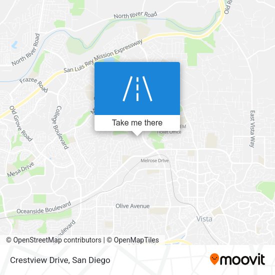 Mapa de Crestview Drive