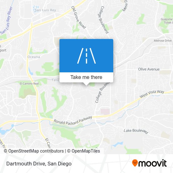 Mapa de Dartmouth Drive
