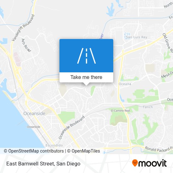 East Barnwell Street map