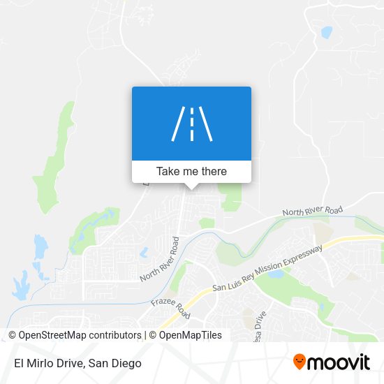 Mapa de El Mirlo Drive
