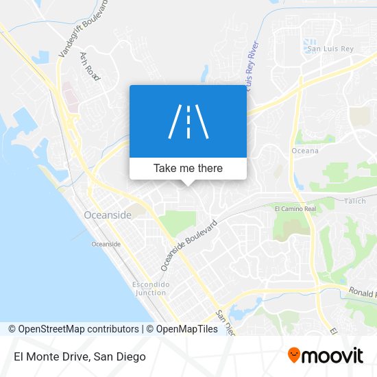 El Monte Drive map