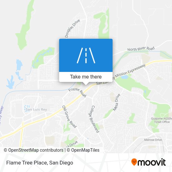 Mapa de Flame Tree Place