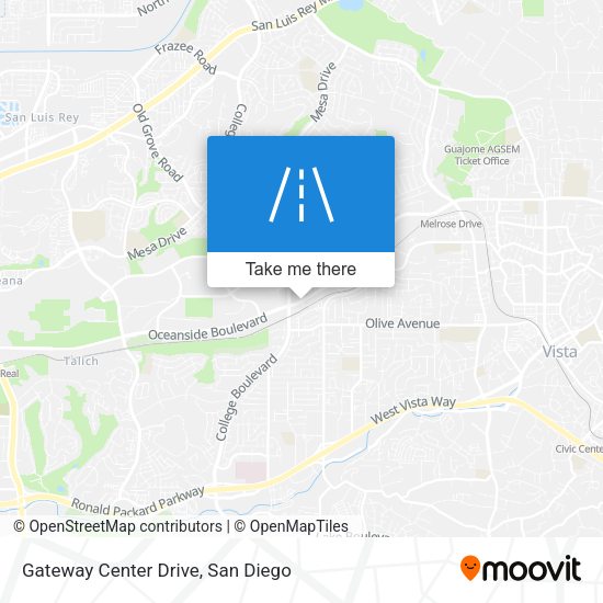 Gateway Center Drive map