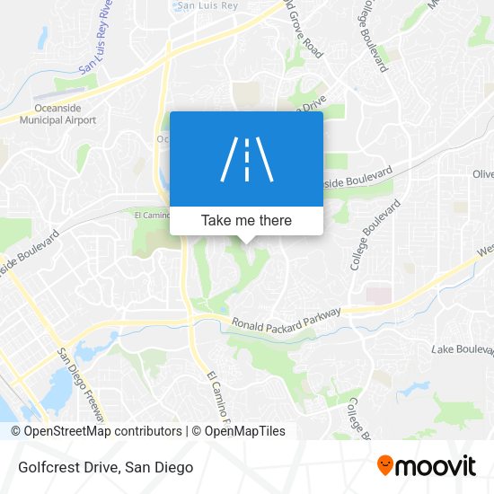 Mapa de Golfcrest Drive