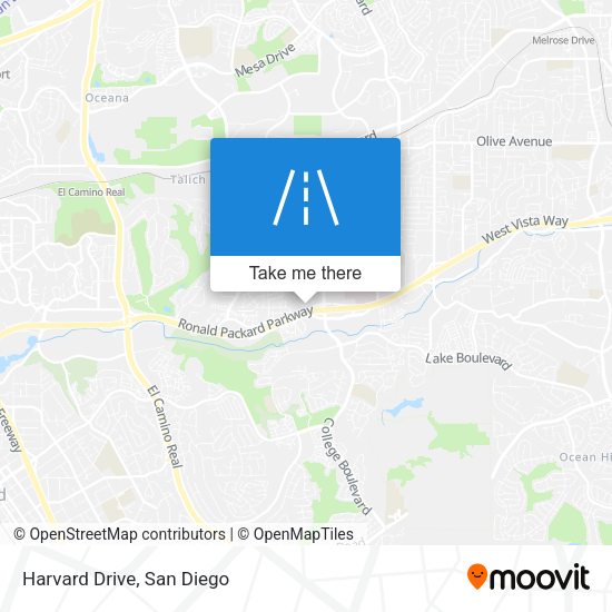 Mapa de Harvard Drive