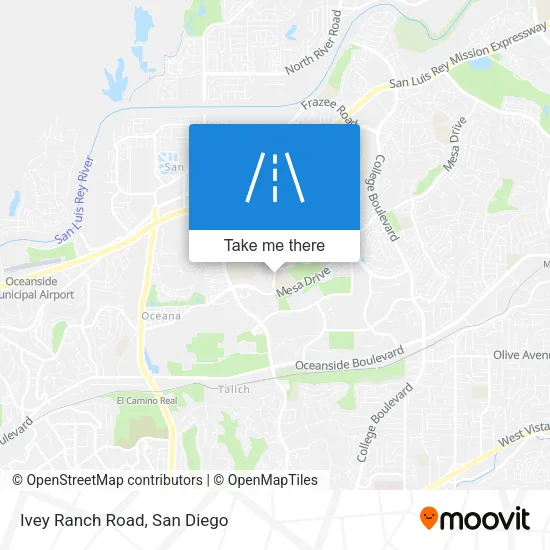Ivey Ranch Road map