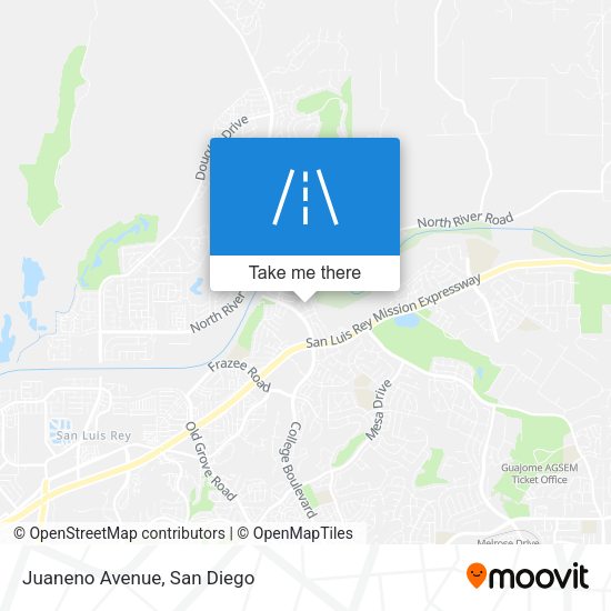 Mapa de Juaneno Avenue