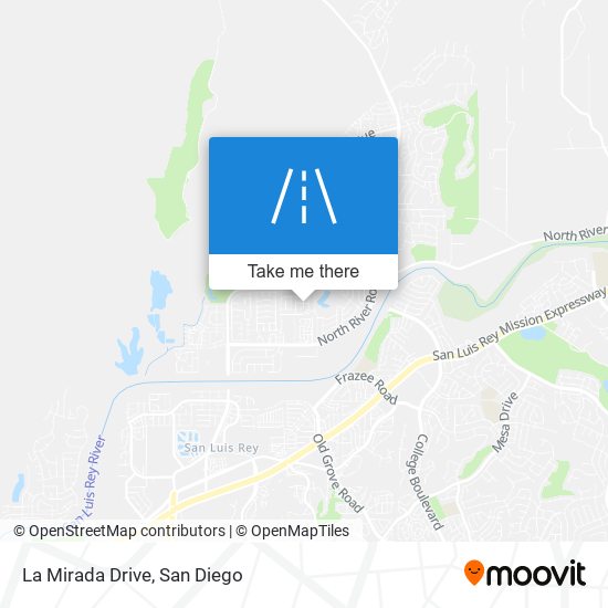 La Mirada Drive map
