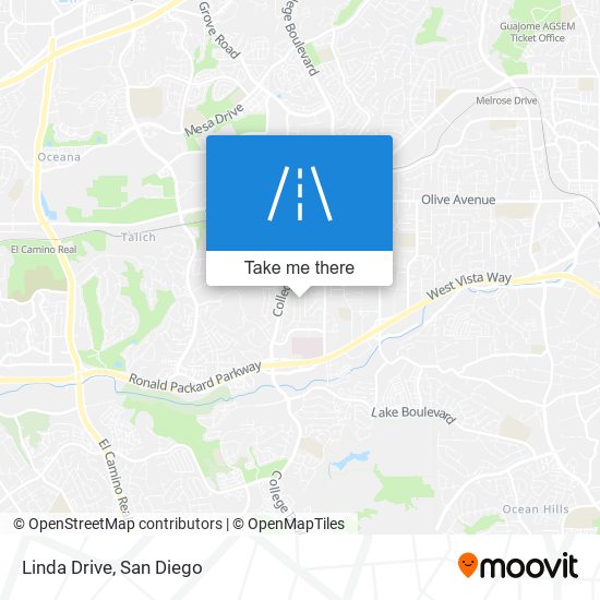 Linda Drive map