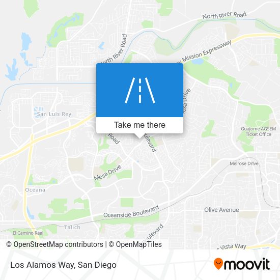Mapa de Los Alamos Way