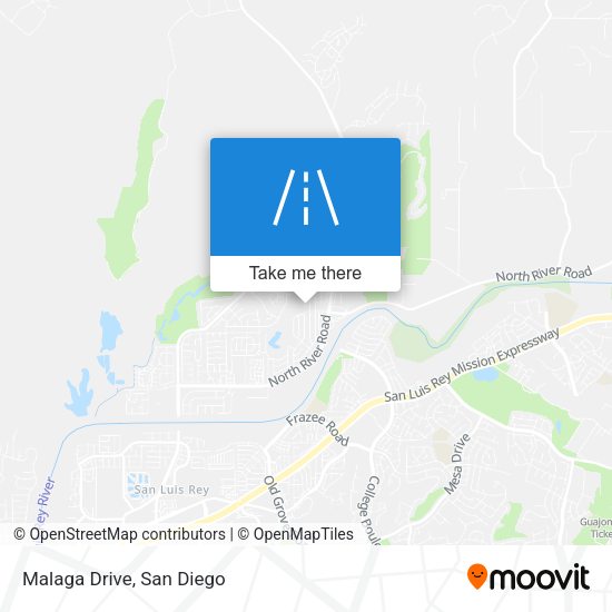 Mapa de Malaga Drive