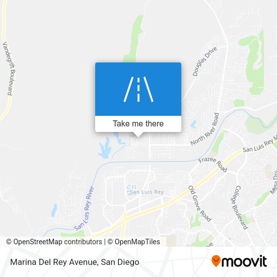 Marina Del Rey Avenue map