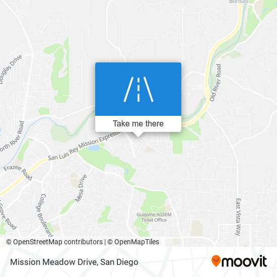 Mission Meadow Drive map