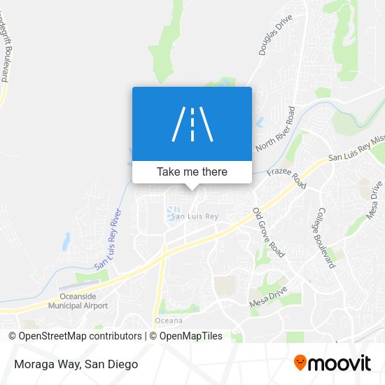 Moraga Way map