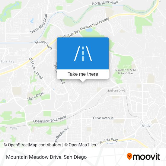 Mountain Meadow Drive map