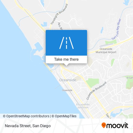 Nevada Street map