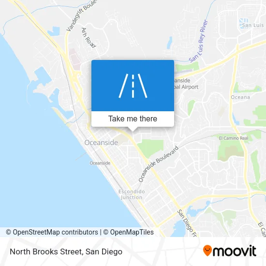North Brooks Street map