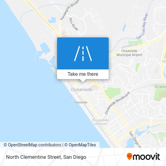 North Clementine Street map