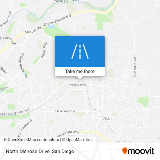 North Melrose Drive map