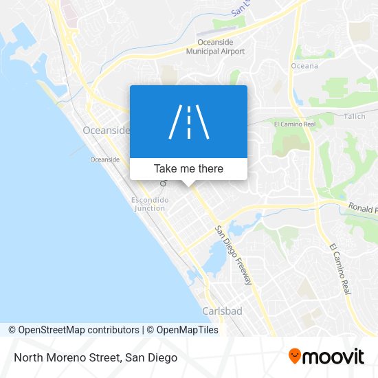 North Moreno Street map