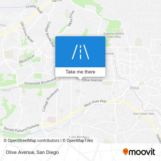 Mapa de Olive Avenue