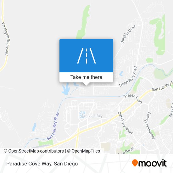 Paradise Cove Way map