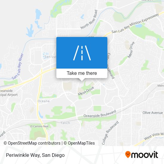 Periwinkle Way map